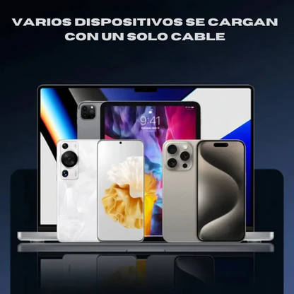 Cargador Invisible con Soporte para Móvil 2en1